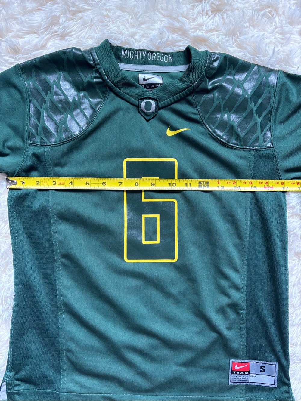 Nike Oregon Ducks #6 Football Jersey Youth Kids Size S 8/10 Green Mighty - Picture 6 of 6